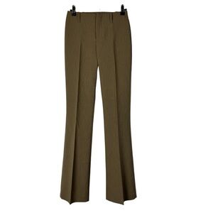 A. Byer Camel Brown Bootcut Y2K Zip Close Dress Pants 0